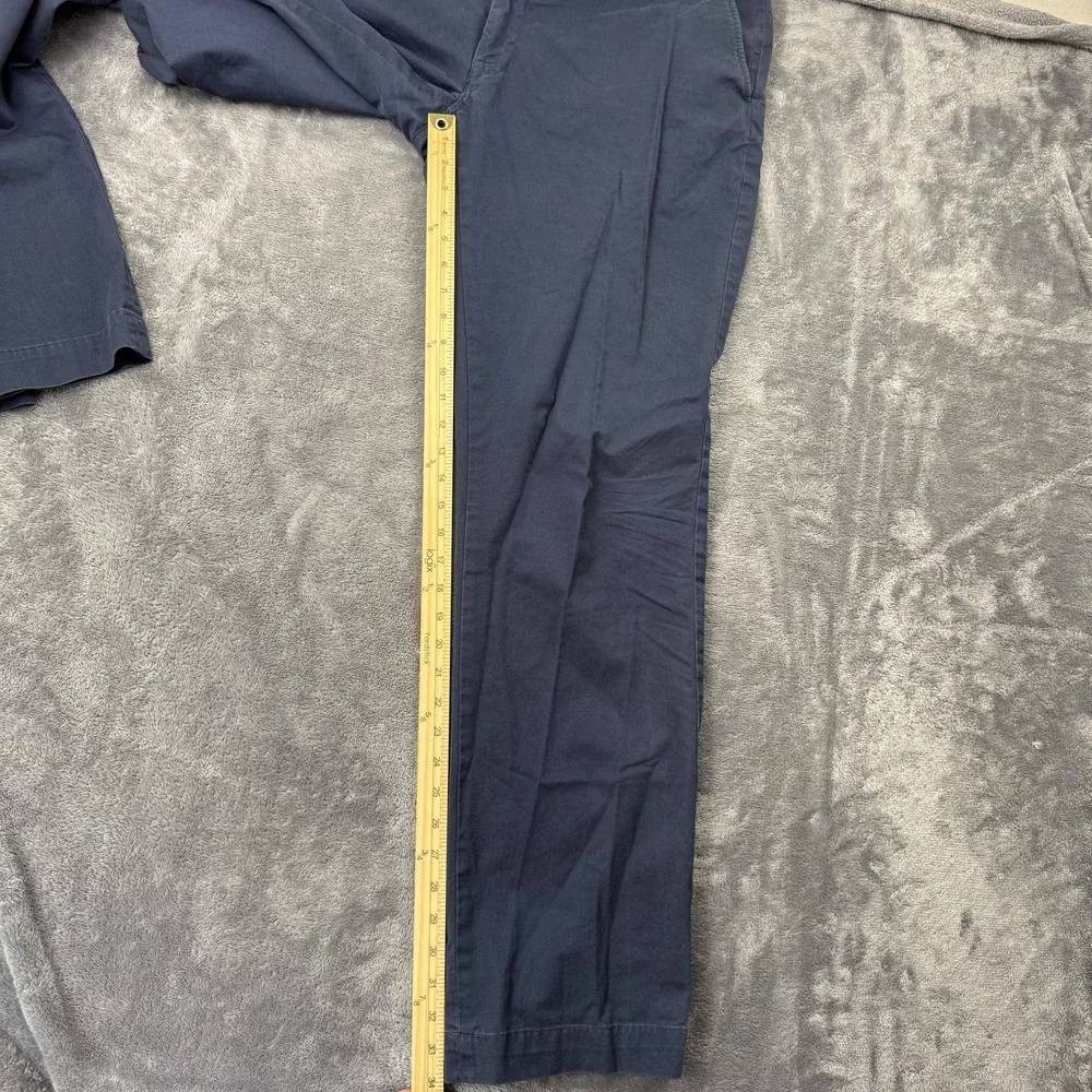 Polo Ralph Lauren Chino Pants Men Fits 39x34 Navy Blue Stretch Classic Fit Twill
